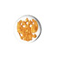 Серебряный значок Двухглавый Орел 16 х 16 с позолотой в круге  930642ж